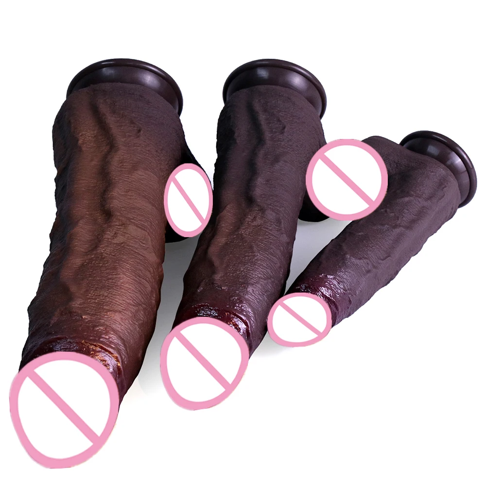 4 Sizes Realistic Silicone Dildo with Suction Cup G-Spot Dildos Strapon Dick Anal Plug Masturbation Adult Sex Toys for Man Women