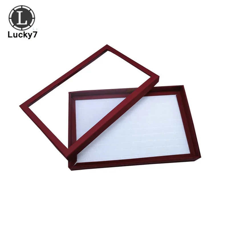 100-position Ring Box Sponge Suede Ring Display Cardboard Jewelry Storage Box Display Ring Cufflinks Jewelry Tray