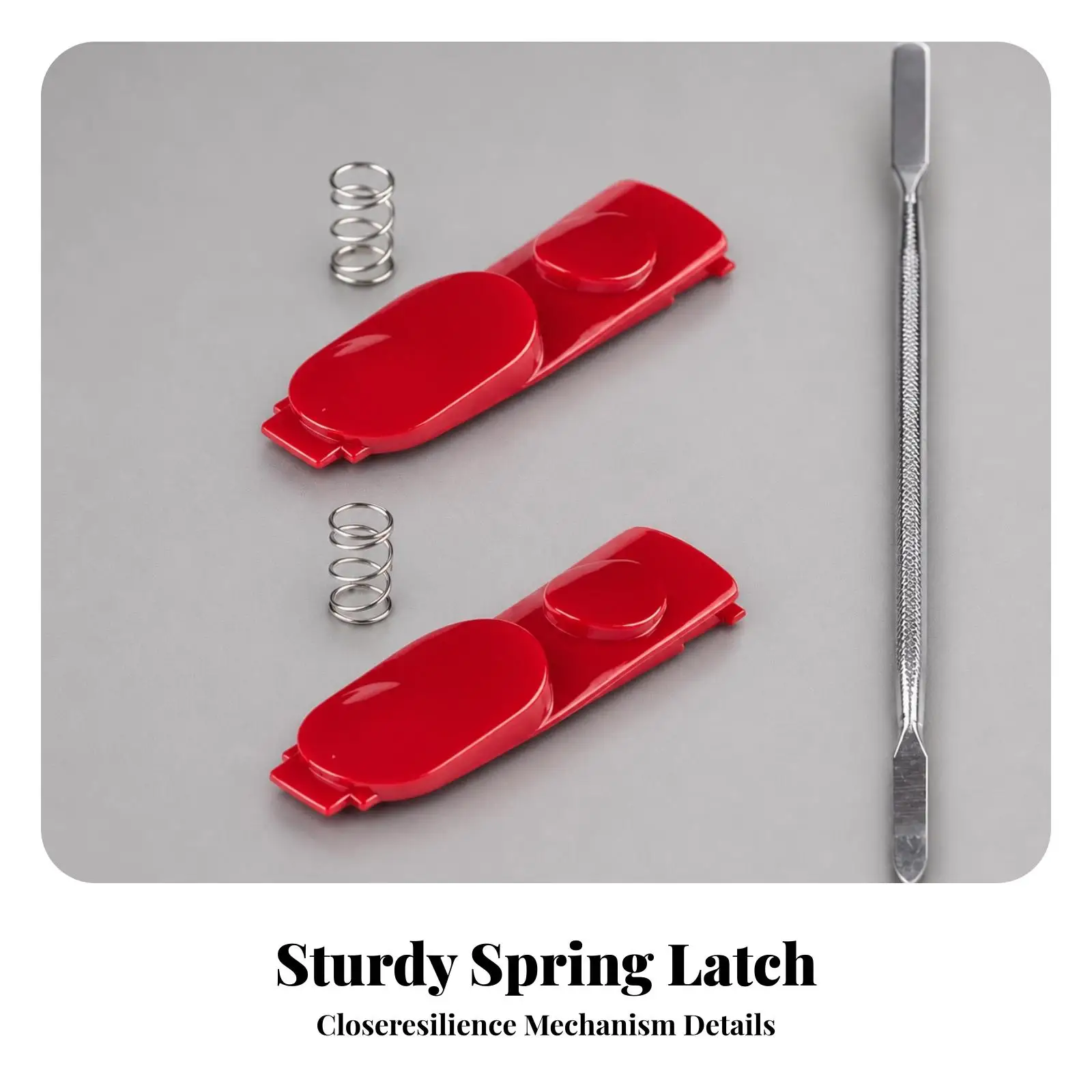 Vacuum Cleaner Floor Head Lock Replacement Latch with Coil Spring and Tool for Secure Tube Connection Fix Kit