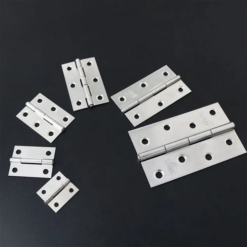 1/1.5/2/2.5/3 Inch Cabinet Door Hinges 201 Stainless Steel Cross Hinge Furniture Hardware High Quality Window Accessories