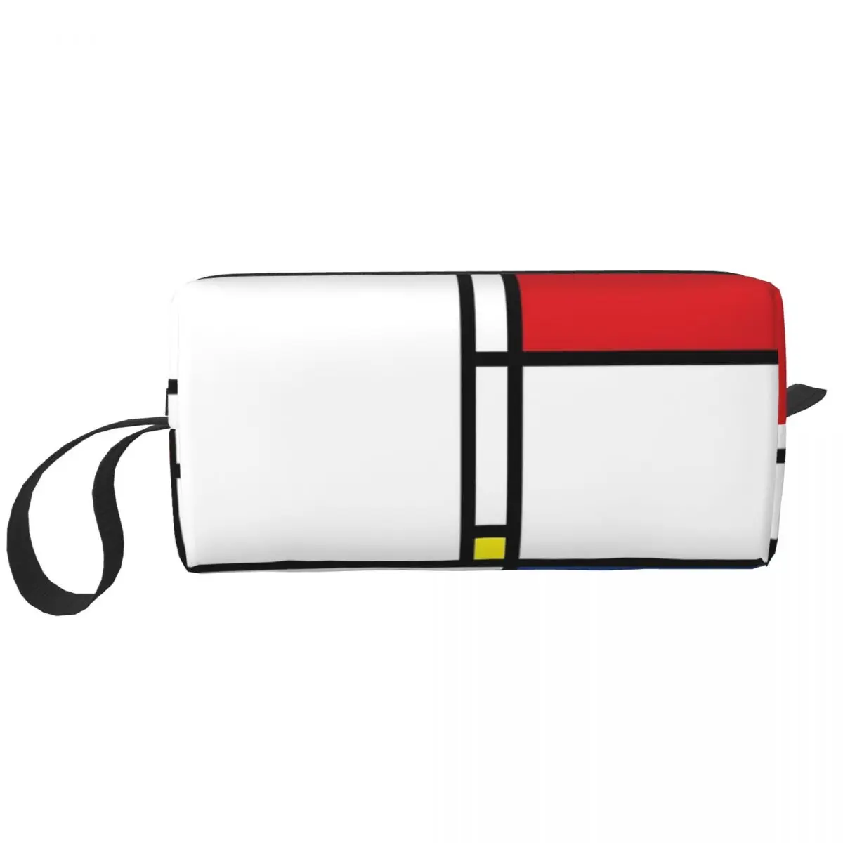 Mondrian Minimalist De Stijl Modern Art I.I Fatfatin Makeup Bag Toiletry Cosmetic Bag for Women Beauty Travel Pencil Case