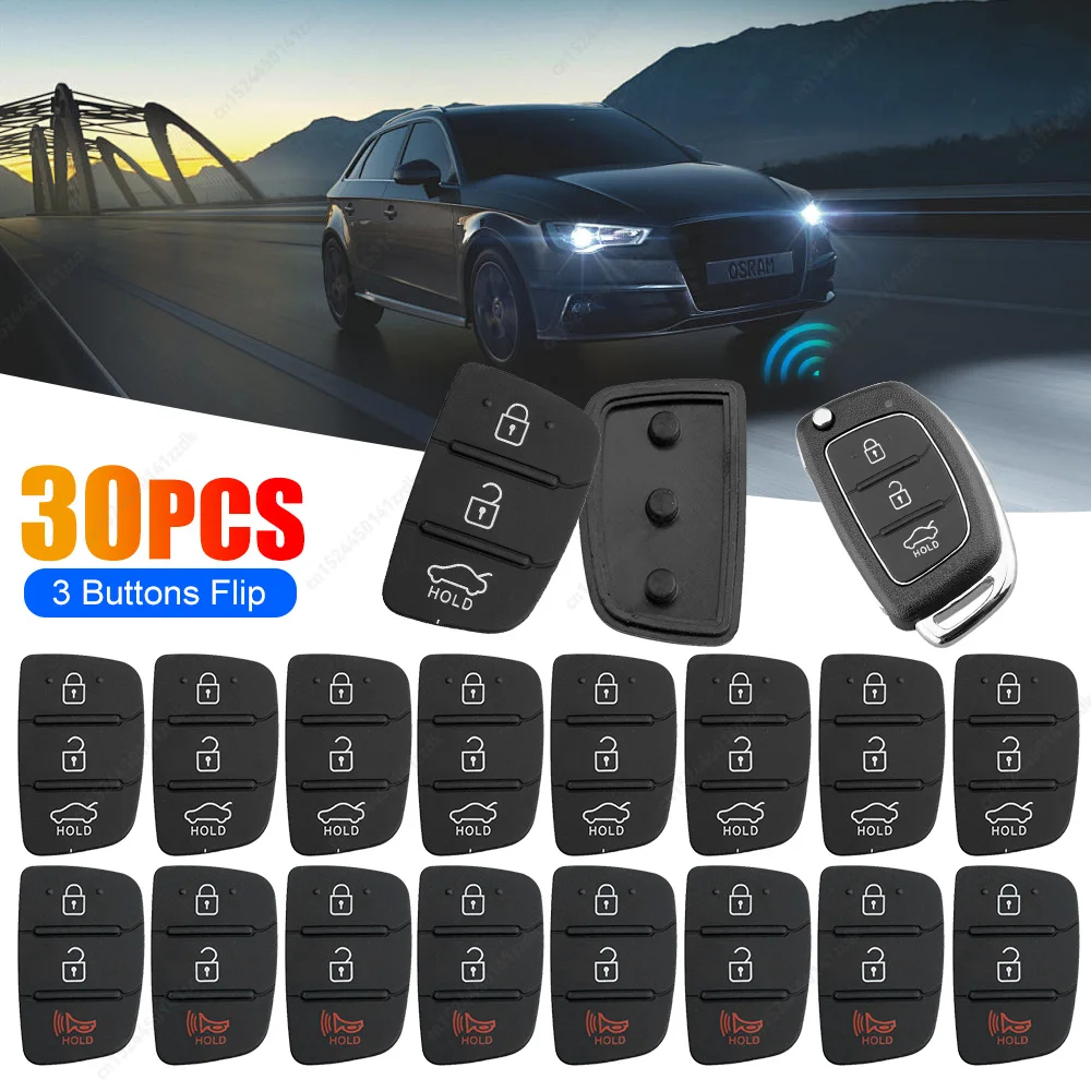 

1-30PCS 3 Buttons Car Key Shell Modified Flip Folding Key Case For Hyundai i30/i35/iX20 Solaris Verna for Kia RIO K2/K5 Sportage
