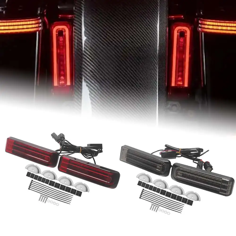 Luz LED de relleno para alforja trasera, luces DRL de freno y direccionales para Harley Touring Road Electra Glide FLHTK Road King FLHR 2014-2025