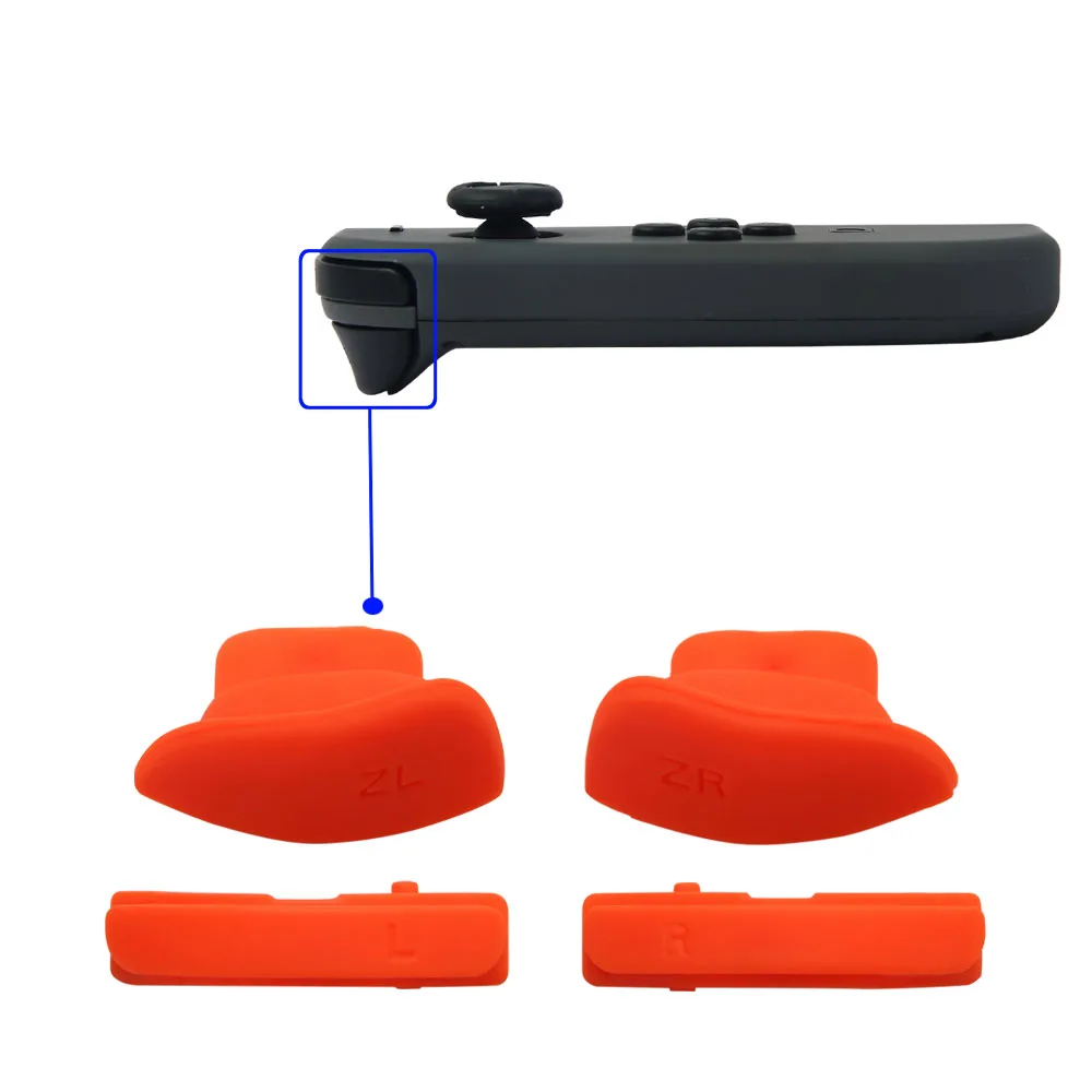 4 ชิ้น Handle Controller เปลี่ยนซ่อมปุ่ม ZR ZL L R จอยสติ๊กคีย์สําหรับ Nintendo Switch OLED Joy-Con Joycon NS