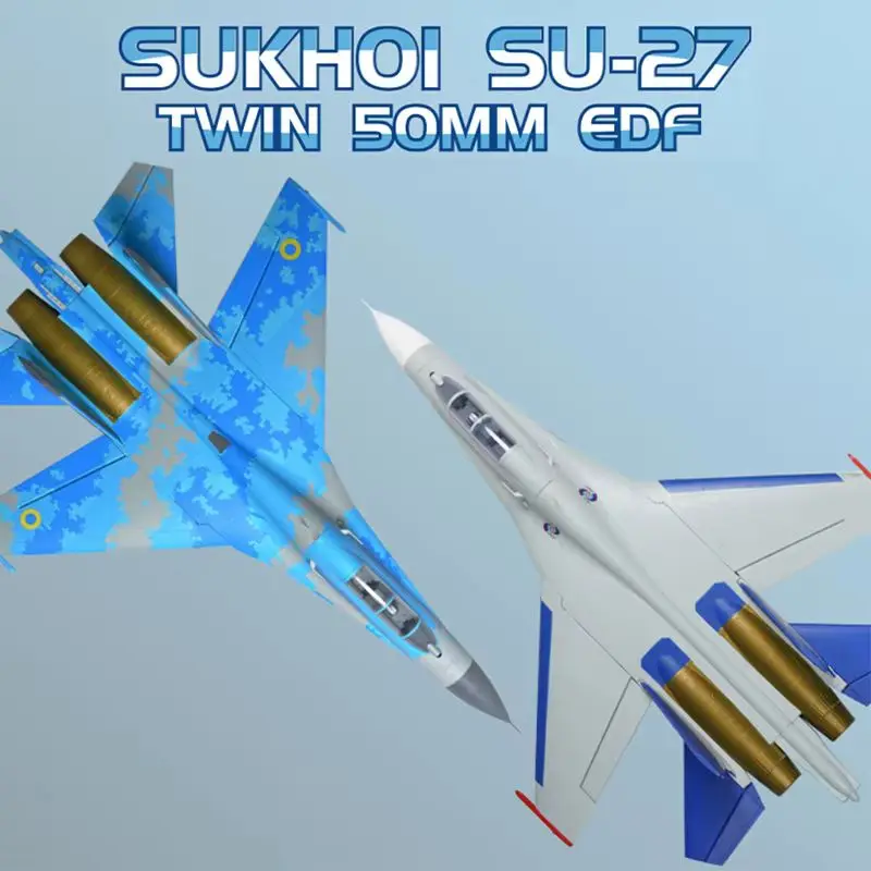 XFly SU-27 Twin 50mm EDF Jet 4-Channel Brushless Fighter Electric Remote-Controlled Model Aircraft Fixed Wings KIT/PNP SU27