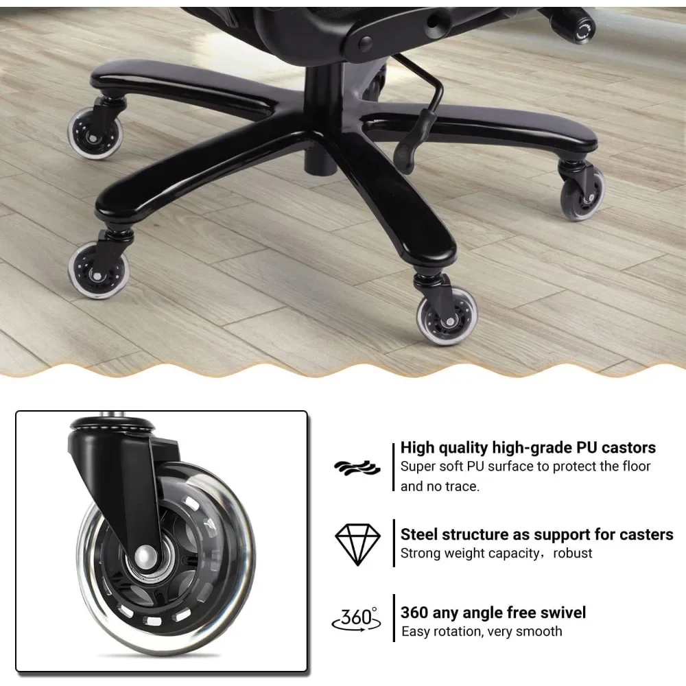 400lbs Big and Tall Office Chair Wide Spring Seat Executive Office Chair Back Support Home Office Desk Chair for Heavy People