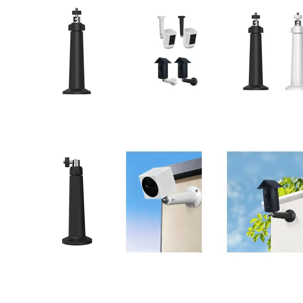  Weatherproof  Easy Install ABS Surveillances Camera Wall Ceiling Bracket Weather Resistant 360 Degree View Adjustment