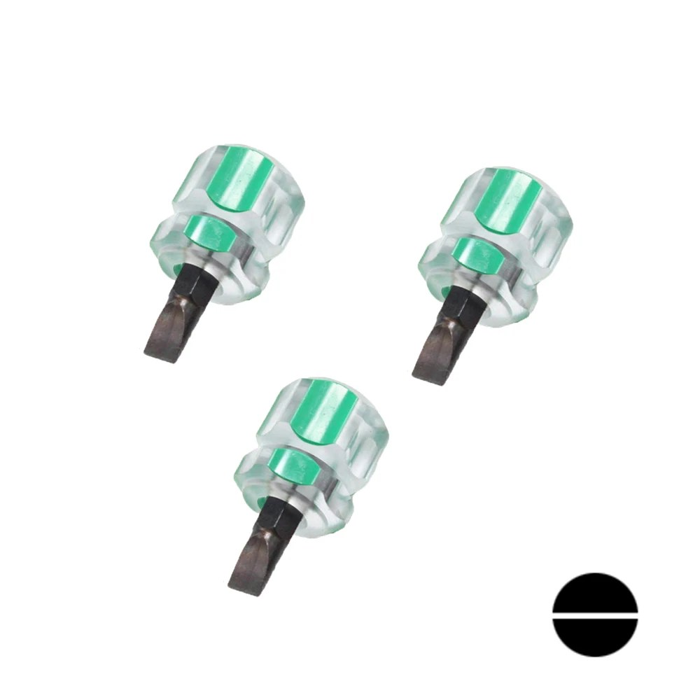 1/3PC Screwdriver Kit Set Mini Small Portable Radish Head Screw Driver Transparent Handle Repair Hand Tools Precision Car Repair