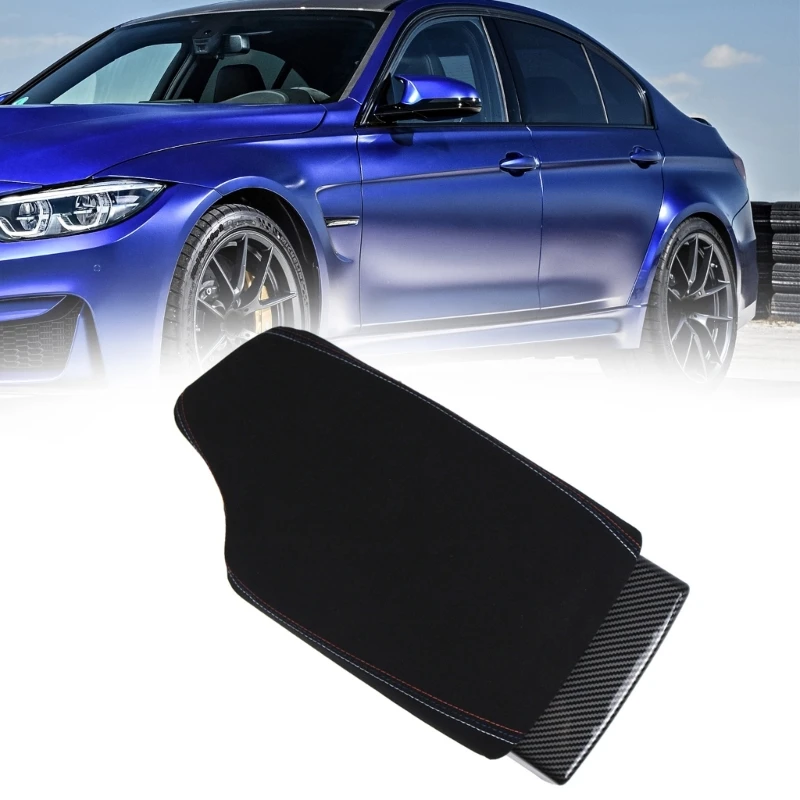 

Car Center Consoles Cover for F30 12-16 F36 Black Plastic Armrest Cover Arm Rest Box Lid Protectors