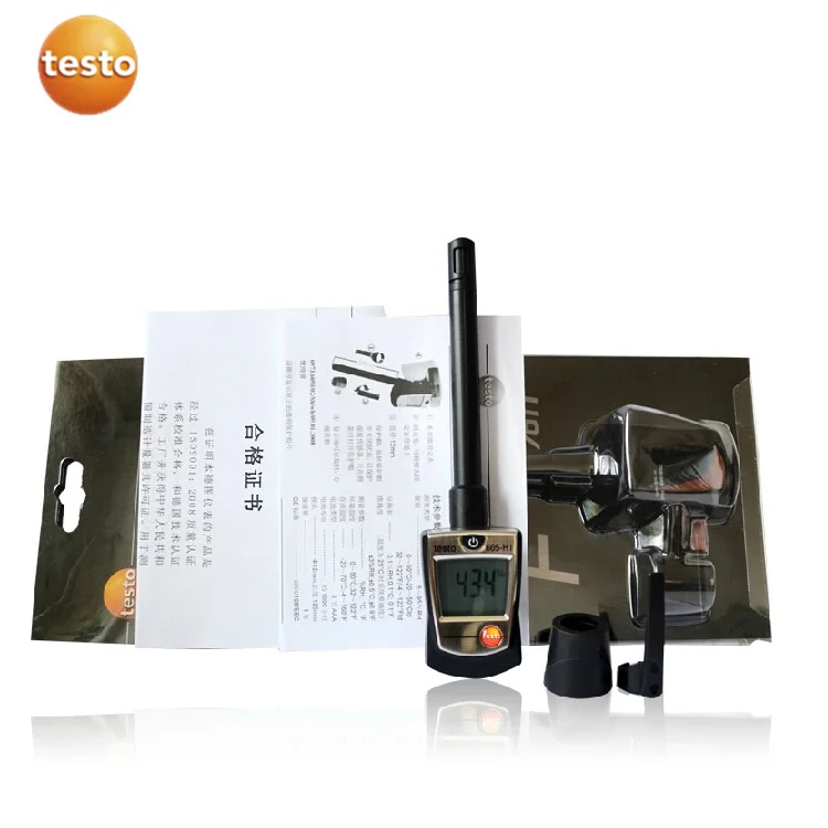 

Testo 605-H1 605-H2 Humidity Stick 0560 6053 Compact Thermohygrometer For Humidity/Air Temperature/Dew Point Measuring