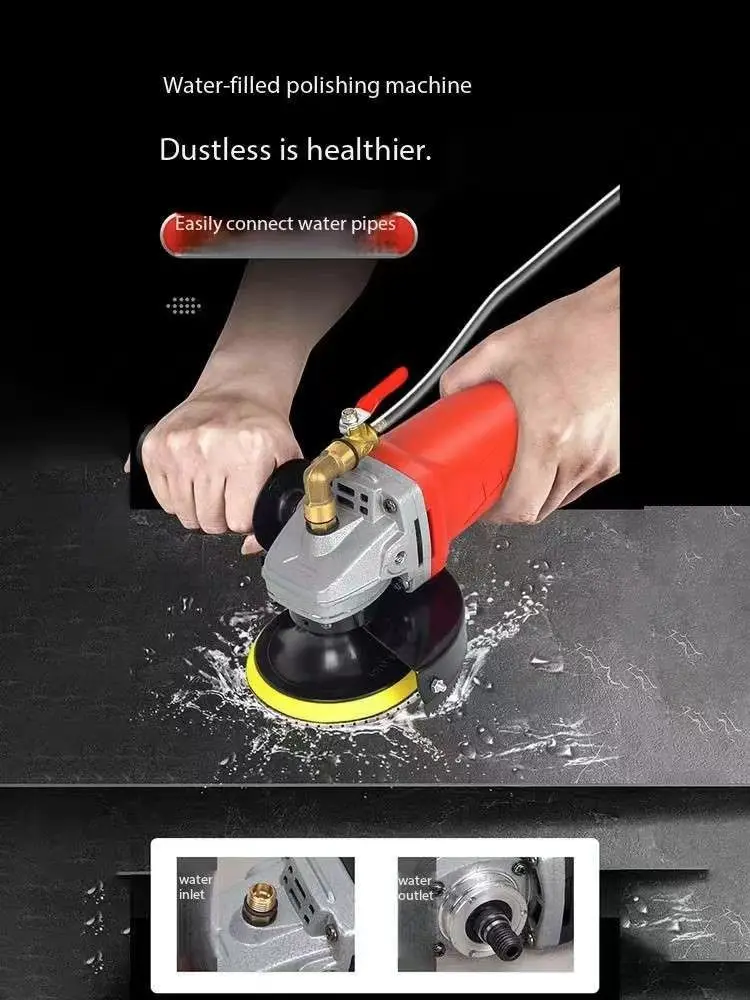 900W Variable Speed Water Mill Portable Water Filled Grinding Machine Electric Stone Hand Wet Polisher Grinder