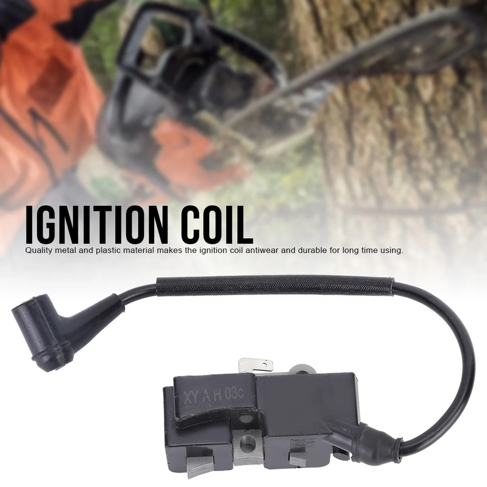 Chainsaw Ignition Coil Accessory Fit for Husqvarna 345 350 357 359 362 365 371 372 372XP 385 390 Ignition Coil Fit for Husqvarna