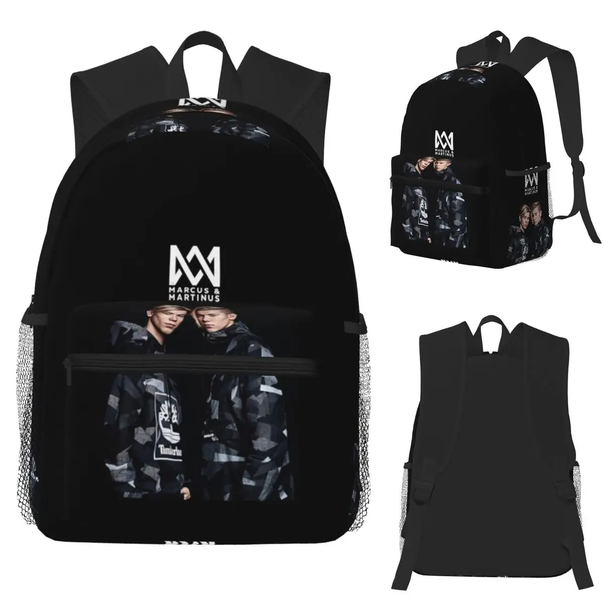 

Funny Marcus And Martinus Student Backpack School Bag Hiking Travel Daypack for Men Women Fashion Bookbag Shoulder Bags
