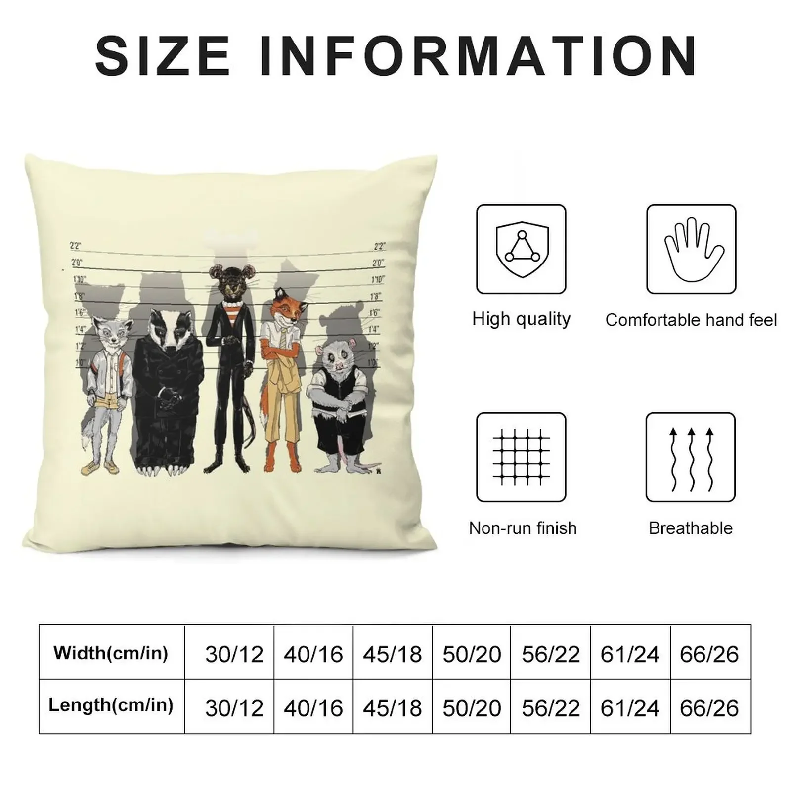 Unusual Suspects Throw Pillow Cushions Decorative pillow case pillow