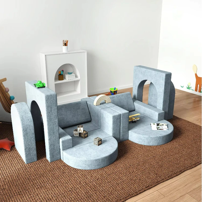 Imaginative Kids Mountaineering Play Set Combo Sofa Gift Modular Toddler Foam Sofa 16PCS Kids Play Sofa