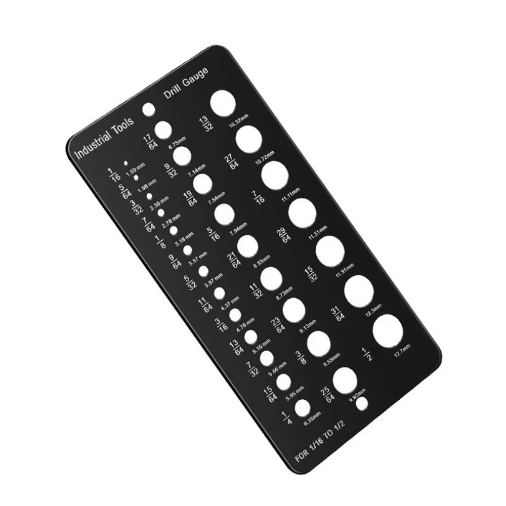 

Diameter 29 Holes Drill Gauge Bolt Wire Bit Pattern Drill Template Stainless Steel Sturdy Drill Bit Checker Plate Gauging