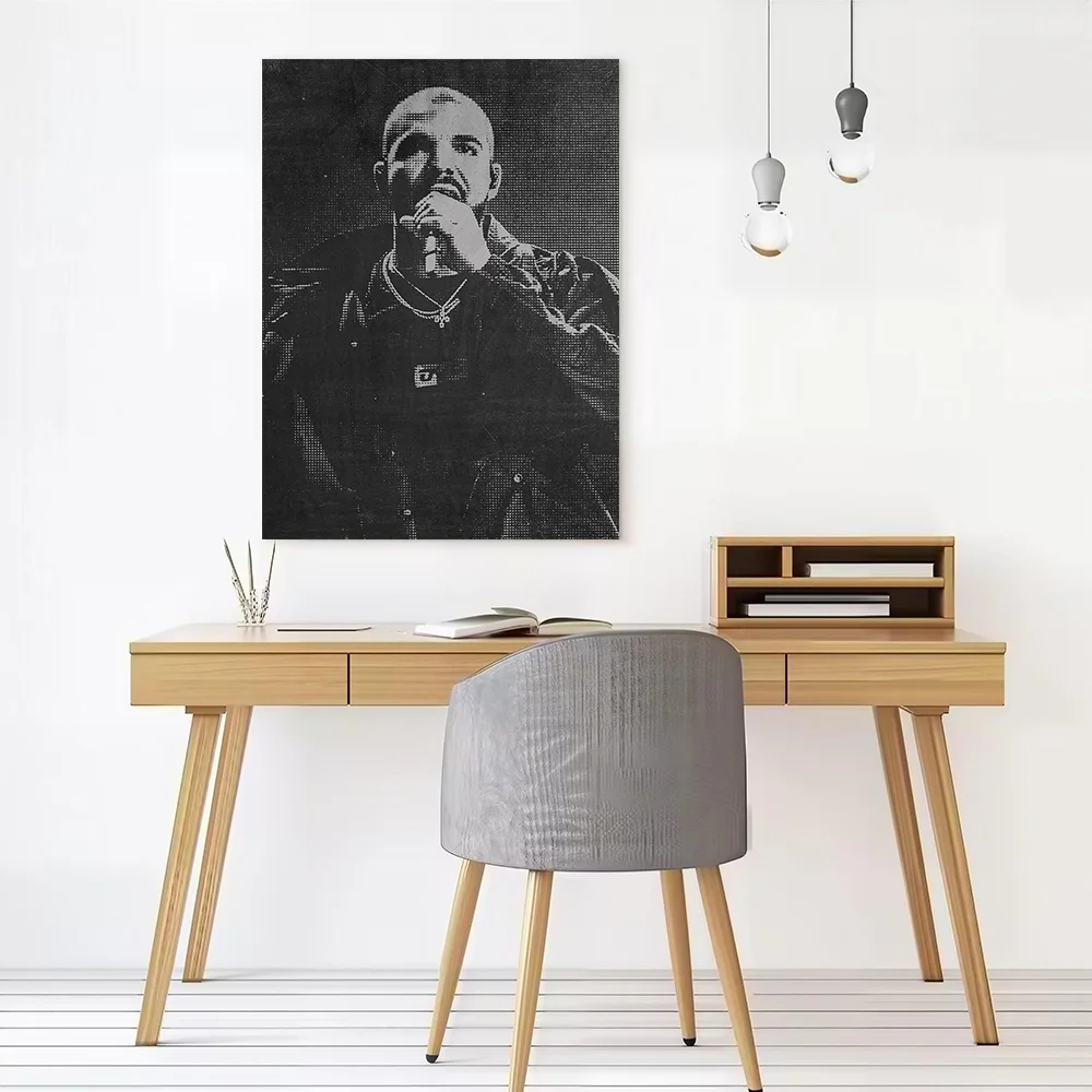 Drake Performing With Microphone Specialty and Themed Home Decor Items Pictures Wall Decoration Painting Decorative Picture Art