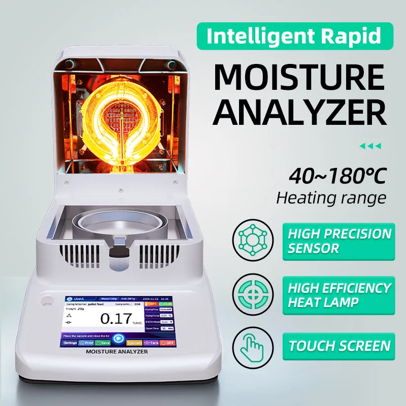 Picture 4: Corn feed moisture analyzer, plastic pellet halogen moisture analyzer, sludge solid content detector, moisture infrared