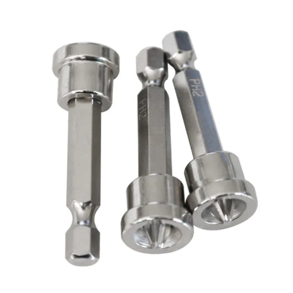 PH2 Magnetic Positioning Drywall Screwdriver Tip Bits 25/50mm Gypsum Board Plasterboard Screws Locating Batch Head Drilling