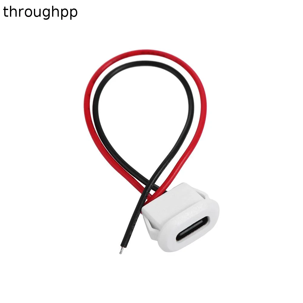 Charging Port Type-C Base With Welding Wire Female Socket Charging Interface USB-C Type USB-C Connector 2 Pin Connector