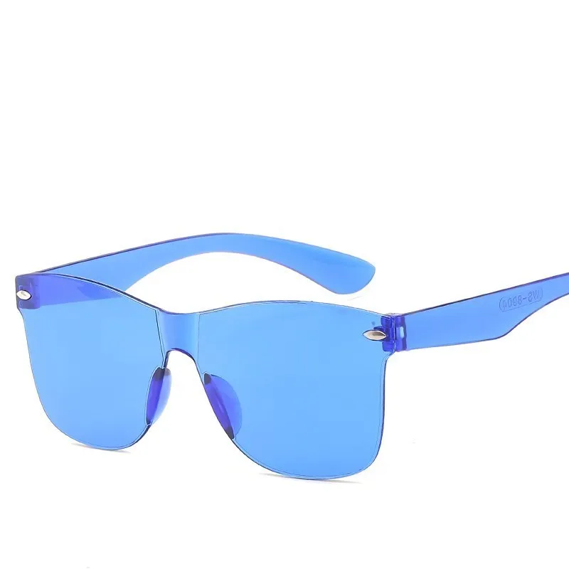 HJYBBSN Square Women Sunglasses Tinted Color Lens Men Vintage Shaped Sun Glasses Female   Eyewear Sunglasses PC Conjoined Frame
