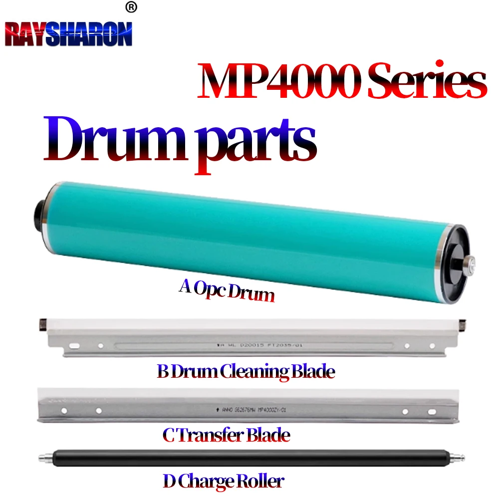 

Charge Roller Opc Drum Cleaning Blade Transfer Cleaning Blade PCR For Ricoh D009-9510 MP 4000 5000 4001 5001 4002 5002 G B