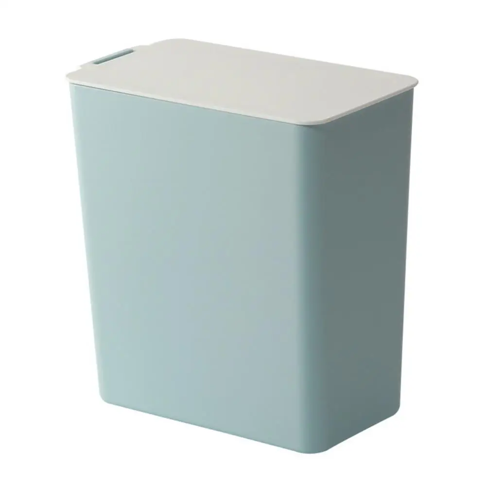 New Mini Solid Color Desktop Waste Bins Dustbin Trash Can Kitchen Storage Bucket Rubbish Holder Bin Storage Organizer Home Decor