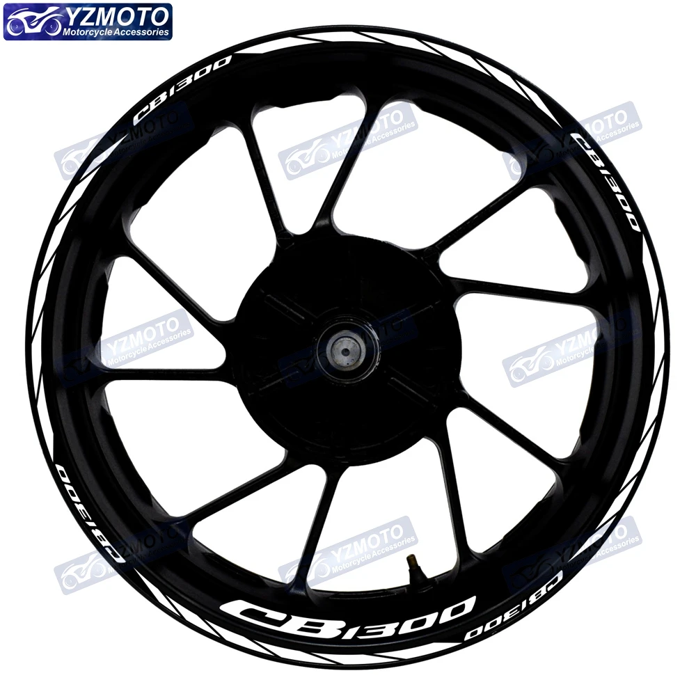 For Honda CB1300 Motorcycle Accessories 17 Inch Wheel Reflective Decoration Sticker Rim Stripe Hub Decal Waterproof Stickers