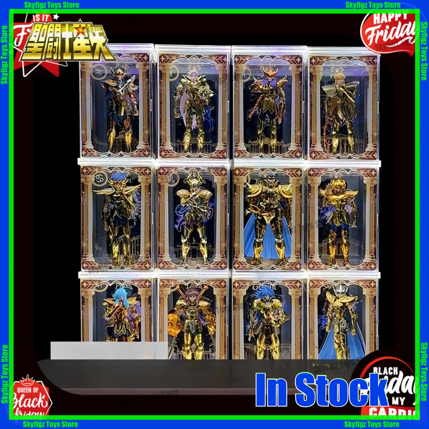 

In Stock Suitable for Saint Cloth Myth EX Twelve Constellations Small Single Collection Acrylic Model Display Box Collection