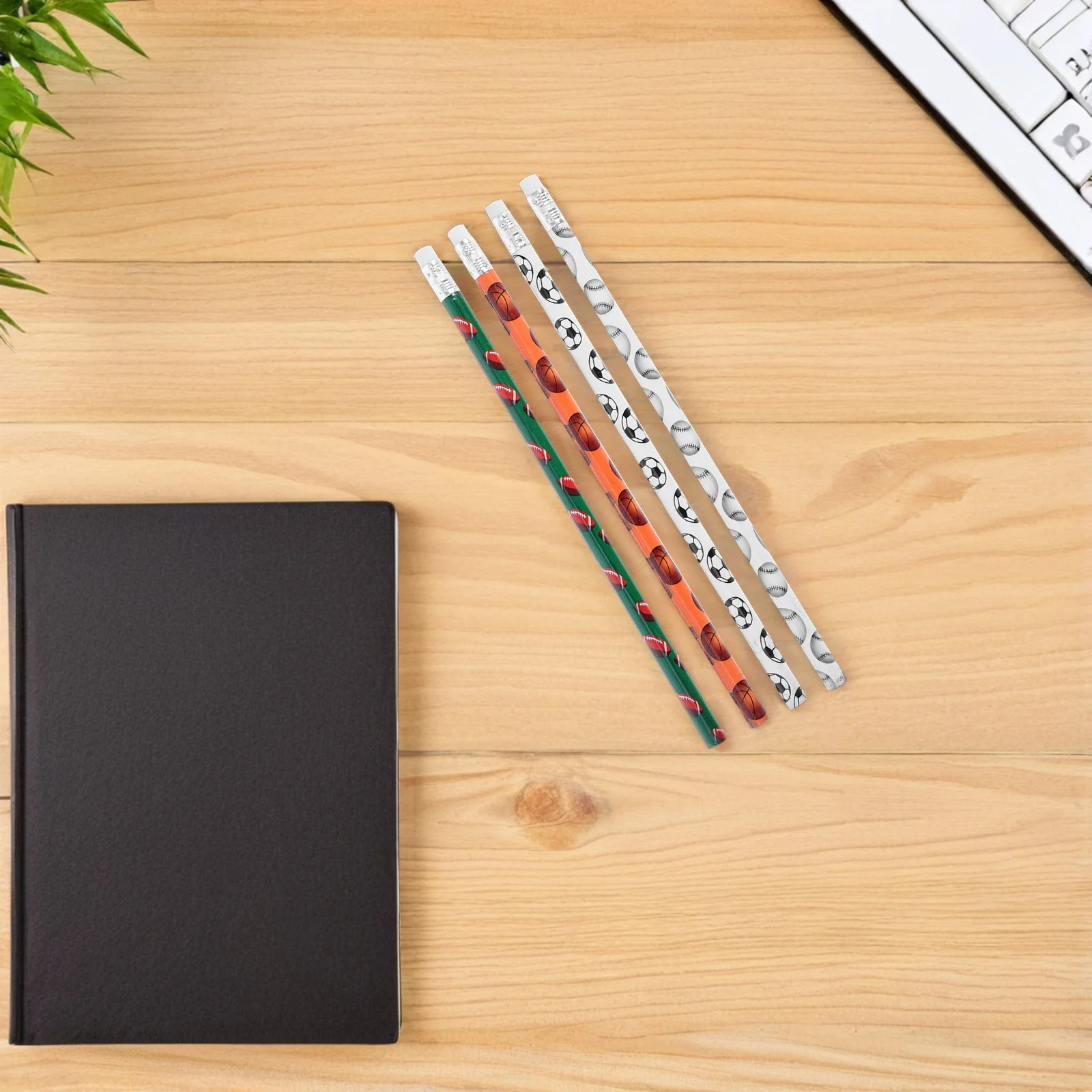 

48Pcs Sports Theme Pencils Vibrant Designs Back to School Gifts Drawing Kit Stationery Set for Soccer Party Supplies