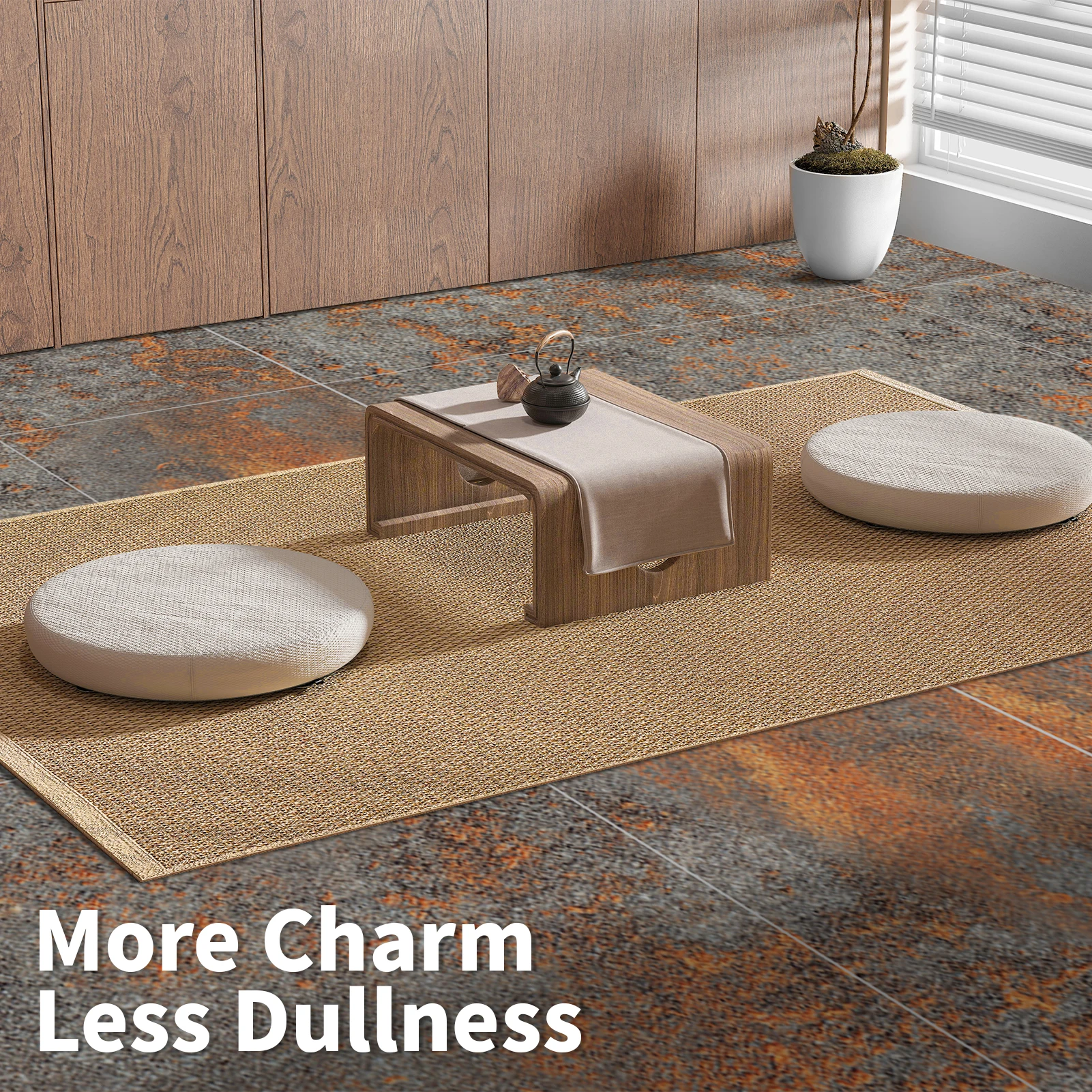 بلاط أرضيات Art3d قابل للتقشير واللصق، 30-عبوة 12 × 12 بوصة. يغطي 30 قدم مربع، بلاط أرضيات الفينيل المقاوم للماء، جرانيت ذاتي اللصق #3