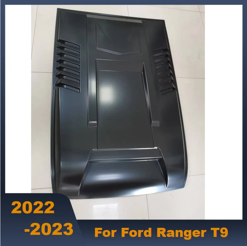 

ABS Black Bonnet Scoop Bonnet Hoot Front Car Cover Seven Styles Fit For Ford Ranger T9 2022-2023