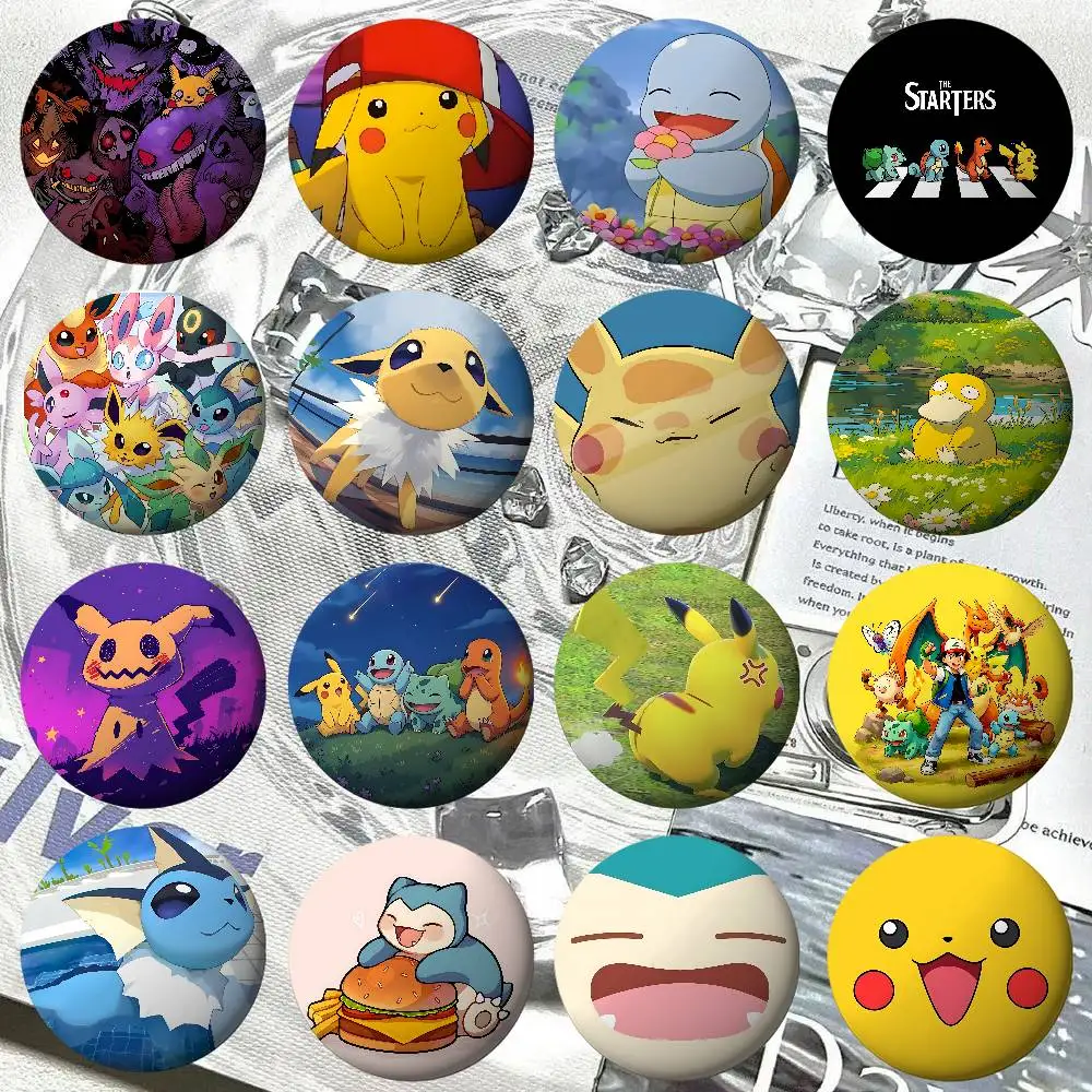 Classic-P-pOKemon-S Cute Badge Pins For Friend, Backpack, Clothing, Collectible Accessories, Jewelry Gift