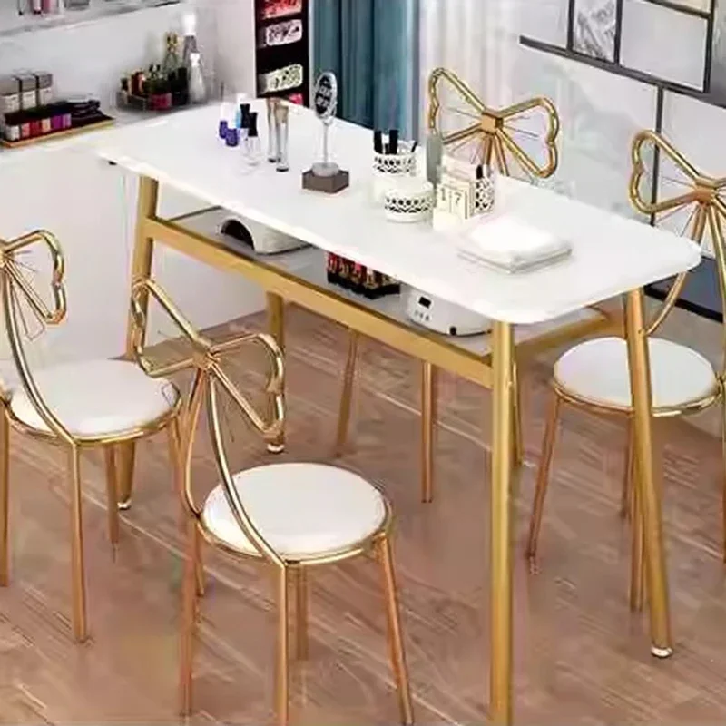 Modern Luxury Nail Tables Professional Manicure Dressing Wooden Nail Tables Japanese Reception Desks Furniture Mesa De Uñas FYMT