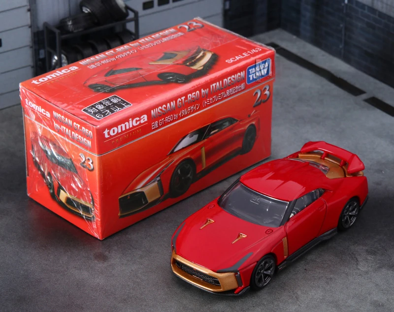 TOMY Nissan GTR50 by ITALDESIGN Alloy Car Diecasts & Toy Vehicles Car Model Miniature Scale Model Car For Children Out of Print