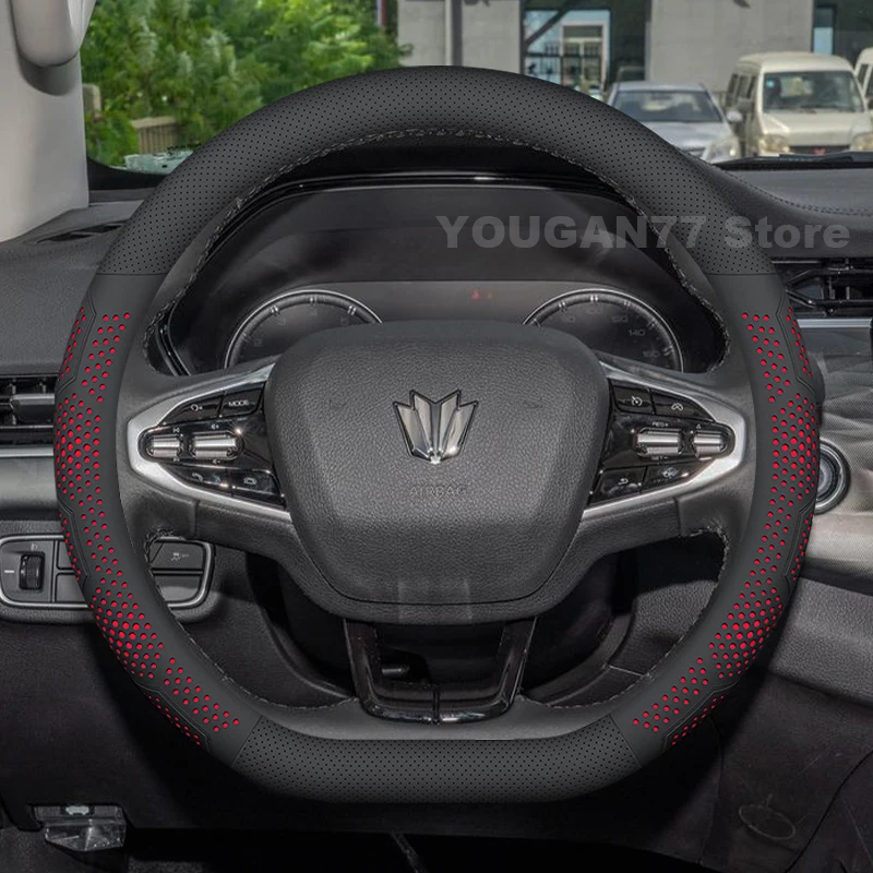 Leather Car Steering Wheel Cover For Oting Paladin 2023 2024 2025 Covers For Covers Auto interior Oting Paladin Accessories 2025