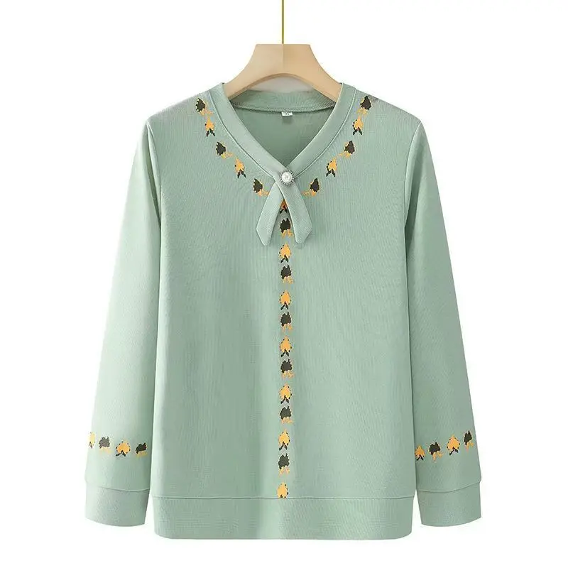 

Футболка с длинными рукавами, базовая рубашка, шифоновый повседневный женский топ с принтом