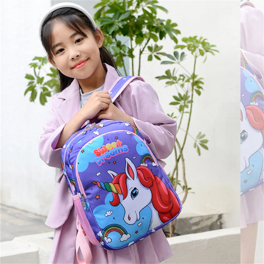 Cute Cartoon School Bags para crianças, mochilas ajustáveis, Kindergarten Schoolbag, Toddler Kids and Girls