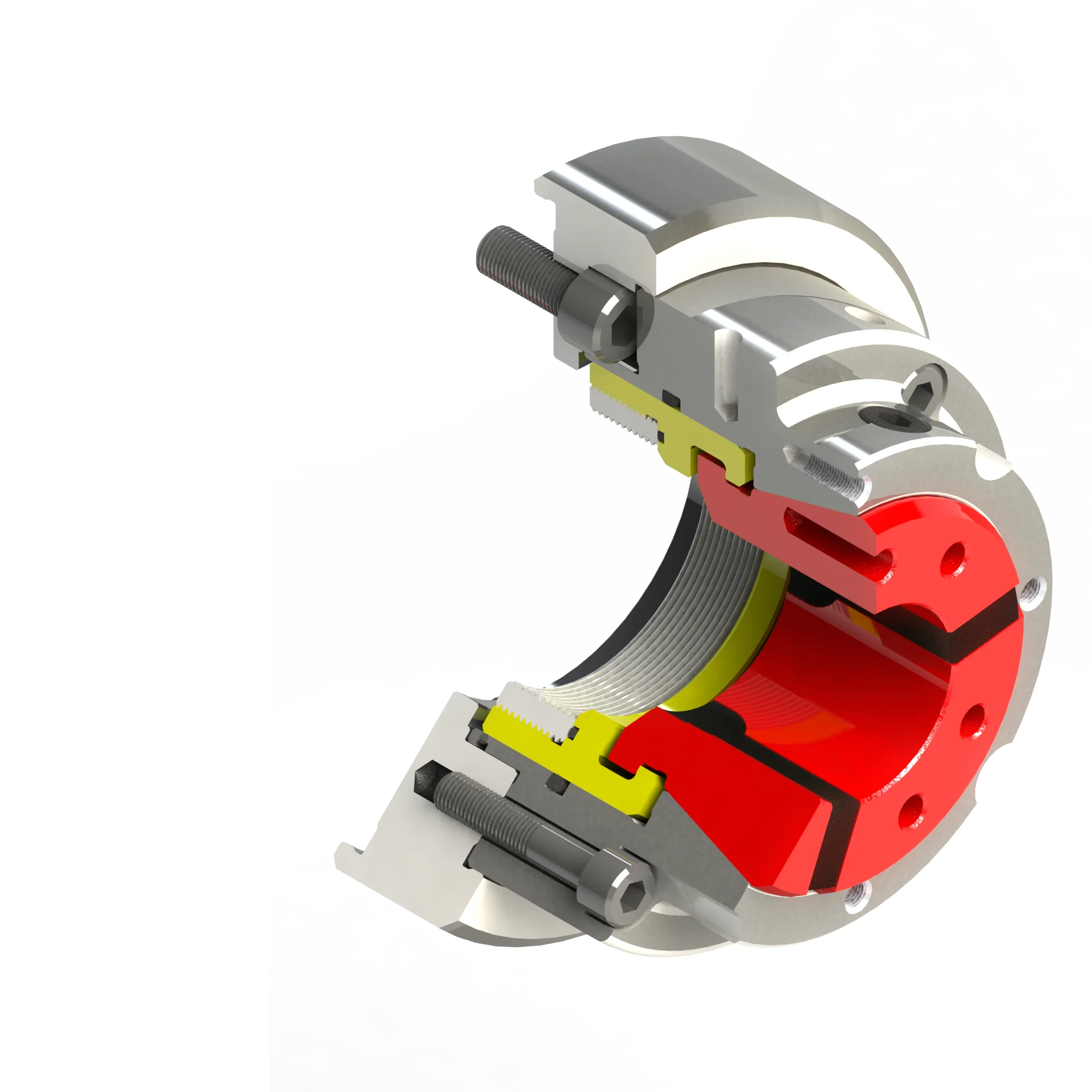Steel pull back chuck