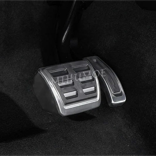 For 2020-2024 Porsche Macan S Turbo GTS Car Gas Brake Accelerator Pedal Pad Cover Set Accessories Non-Slip Stainless Steel