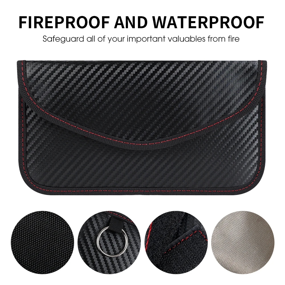 Funda Faraday Para Llaves De Coche – 2 Unidades, Bloqueo RFID Y NFC, Protección Antirrobo Con Clip Y Llavero