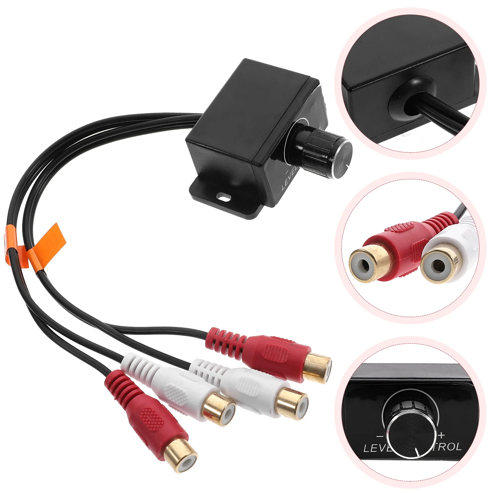 

Amplifier Car Rca Audio Regulator Adapter Cable Amplifiers for Speakers Bass Universal Level Controller