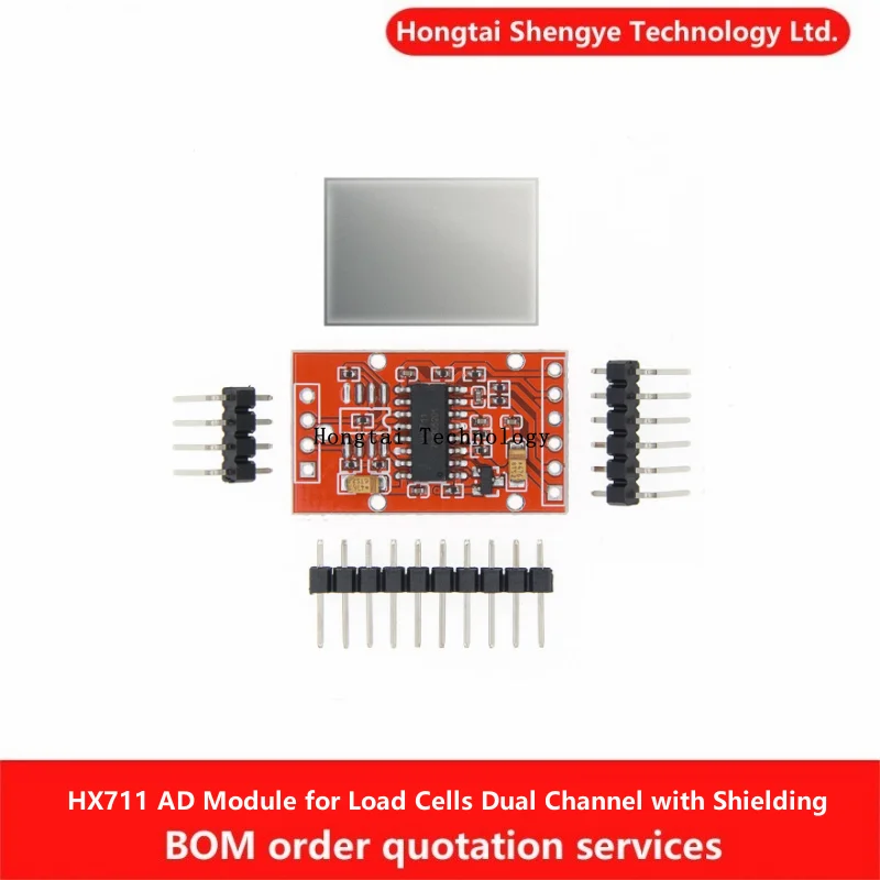 HX711 AD Module for Load Cells Force Measurement Module Dual 24-bit analog-to-digital converter with shielding