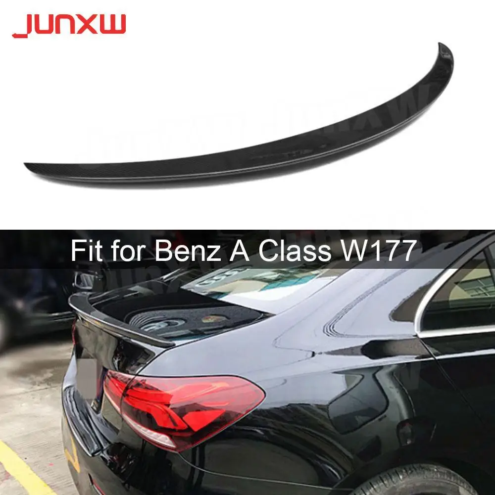 

Carbon Fiber Rear Spoiler For Mercedes-Benz A Class W177 Sedan A200 A180 A250 2019-2020 Boot Lid Spoiler Wings Car Styling