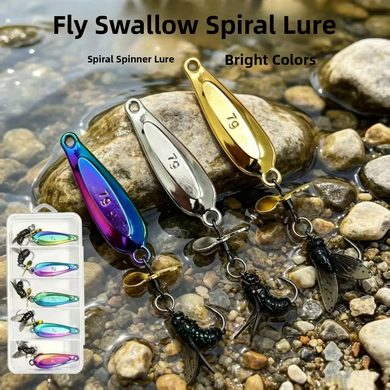 equipamento-de-pesca-com-mosca-iscas-artificiais-em-formato-de-folha-com-glitter-e-lamina-espiral-para-pesca-com-mosca