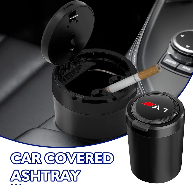 Car Portable Ashtray Garbag Can Multi-function Trash Bin For Audi TT A1 A2 A3 A4 A5 A6 A7 A8 RS Q5 Q3
