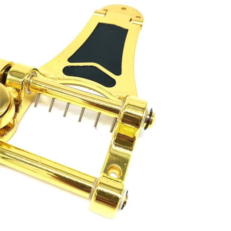 

*BAAY Guitar Vibrato Bridge Lp Large Rocker String Plate Electric Guitar Bridge Unit Vibrato Instrument Accessories(Gold)