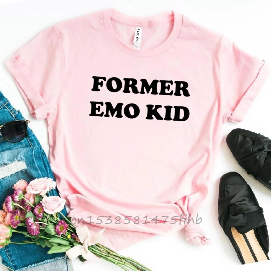 Former Emo Kid Women Tshirt No Fade Premium Casual Funny T Shirt For Lady Girl Woman T-Shirts Graphic Top Tee Customize Ins