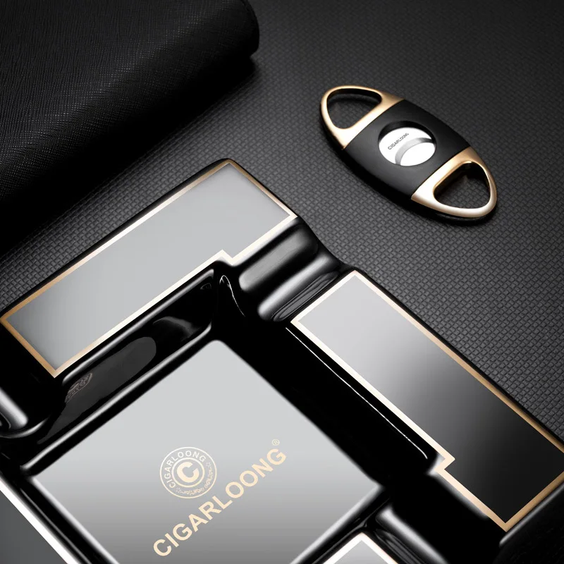 

Luxury Ceramic Cigar Ashtray for Living Room Coffee Table Exquisite Household Light Specific Design for Smoking Accessories