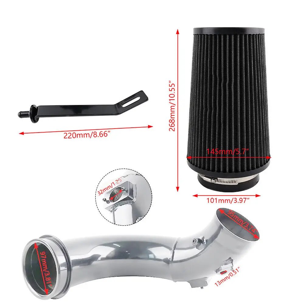 Cold Air Intake Kit w/Filter For 2007.5-2012 Dodge Ram 3500 6.7L Cummins Diesel